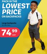 Large Backpacks 42 x 28 x 12cm-Each