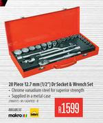 Mastercraft 28 Piece 12.7mm 1/2" Dr Socket & Wrench Set