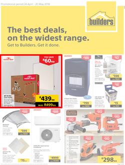 Builders Inland : The Best Deals On The Widest Range (24 April - 20 May 2018), page 1