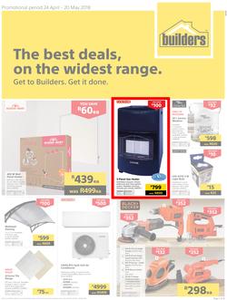 Builders Inland : The Best Deals On The Widest Range (24 April - 20 May 2018), page 1