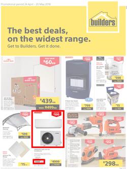 Builders Inland : The Best Deals On The Widest Range (24 April - 20 May 2018), page 1