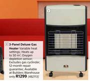 Alva 3 Panel Deluxe Gas Heater
