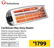 Technilamp Caribbean Ray Grey Heater