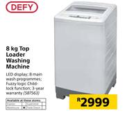 Defy 8Kg Top Loader Washing Machine