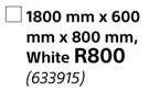 Home & Kitchen Cuba Bookcase White-1800mm x 600mm x 800mm