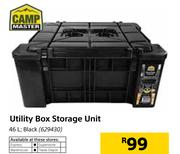Campmaster 46Ltr Black Utility Box Storage Unit