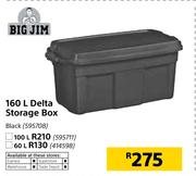 Big Jim 160Ltr Delta Storage Box Black