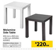 Melamine Side Table-450mm x 450mm x 450mm Each