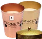 Organic Soul Copper/Broze Tub Candles-Each