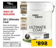Fired Earth 20Ltr Ultimate Coat