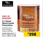 Fired Earth 5Ltr Velvet Wood Suede Preserative