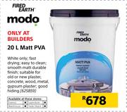 Fired Earth 20Ltr Matt PVA