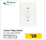 Crabtree 1 Lever 1 Way Switch