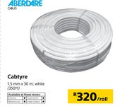 Aberdare Cables Cabtyre-Per Roll