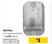 Galvanised Wall Box (4 x 4)