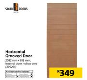 Solid Doors Horizontal Grooved Door 2032 x 813mm