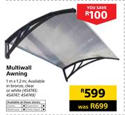 Multiwall Awning 1m x 1.2m