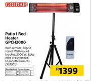 Goldair Patio I Red Heater GPCH2000