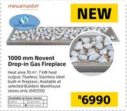 Megamaster 1000mm Novent Drop-In Gas Fireplace