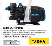 Jet Pump Tallas