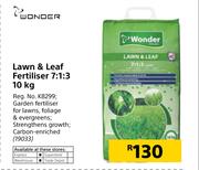 Wonder Lawn & Leaf Fertiliser 7:1:3-10kg