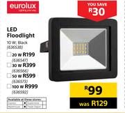 Eurolux Black LED Floodlight 30W