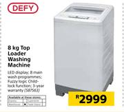 Defy 8kg Top Loader Washing Machine
