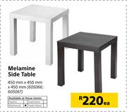 Melamine Side Table (450mm x 450mm x 450mm)-Each