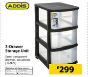 Addis 3-Drawer Storage Unit