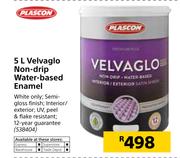 Plascon Velvaglo Non-Drip Water-Based Enamel-5Ltr