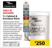 Fired Earth Cabinet & Furniture Paint-1Ltr