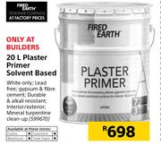 Fired Earth Plaster Primer Solvent Based-20Ltr