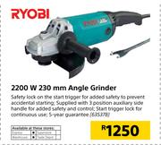 Ryobi 2200W 230mm Angle Grinder