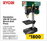 Ryobi Handyline 250W 13mm Bench Drill Press