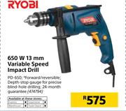 Ryobi 650W 13mm Variable Speed Impact Drill