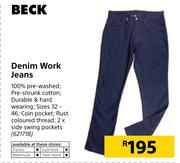 Beck Denim Work Jeans
