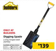 Builders Digging Spade