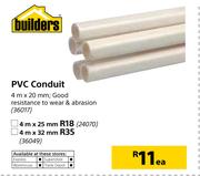 Builders PVC Conduit (4m x 25mm)