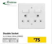 Crabtree Double Socket