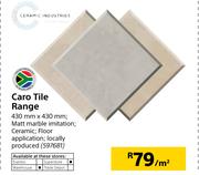 Ceramic Industries Caro Tile Range-Per Sqm