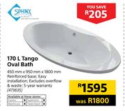 Sphinx 170Ltr Tango Oval Bath
