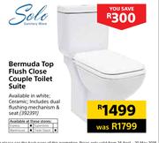 Solo Bermuda Top Flush Close Couple Toilet Suite