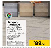 Barnyard Tile Range-Per Sqm