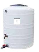 Jojo 500Ltr Pool Back-Wash Water Saver Tank