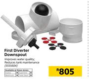 First Diverter Downspout
