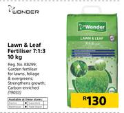 Wonder Lawn & Leaf Fertiliser 7:1:3-10Kg