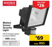 Eurolux Motion Sensor Security Light 150W Halogen (Globe Included)