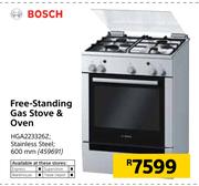 Bosch Free-Standing Gas Stove & Oven HGA223326Z