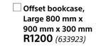 Homekitchen Elba Offset Bookcase (Large) 