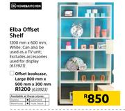 Homekitchen Elba Offset Bookcase (Large) 